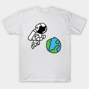 Astronaut in Space T-Shirt